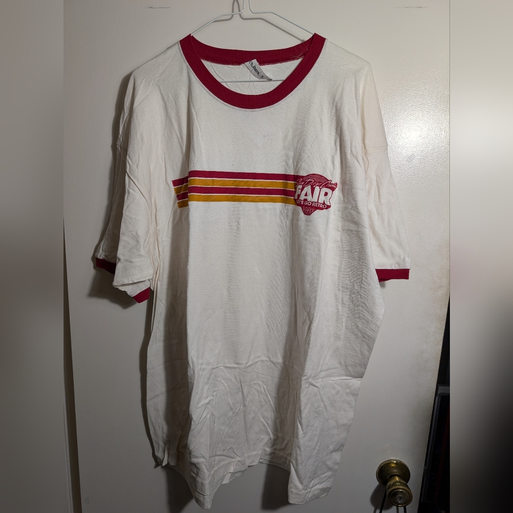 Tultex Red and White Short Sleeve Tees Casual Collection